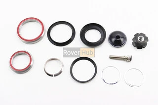 Кермова колонка 1-1/8"x1,5" (41,8/28,6x52/39,8) безрізьбової вилки, інтегровані, пром-підшипники, чорні H373