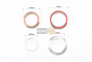 Кермова колонка 1-1/8"х1-1/4" (41,8/28,6x47/33) безрізьбової вилки, інтегровані, пром-підшипники, чорні KL-B560