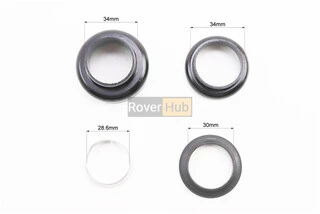 Кермова колонка BMX 1-1/8" (34/28,6x34/30) безрізьбової вилки, чорні H879