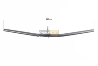 Руль MTB 25,4х640мм, back sweep 9&deg;, алюминиевый, чёрный HB-RB11