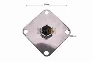 Ступиця колеса на вал 23mm, 28см, 4отв.x110mm к-кт 2шт