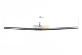 Кермо MTB 25,4х640мм, back sweep 9&deg;, алюмінієве, чорне YL-001