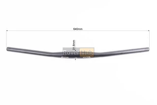 Кермо MTB 31,8х640мм, back sweep 9&deg;, алюмінієве, чорне HB FB-11