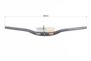 Руль MTB 31,8х640мм, алюминиевый, чёрный HB FB-11