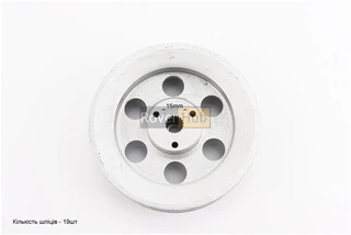 Шків D-140mm під шліц Z-19 (два пази під ремінь SPB)