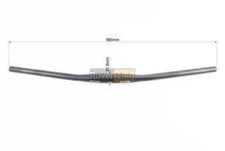 Кермо MTB 31,8х680мм, back sweep 9&deg;, алюмінієве, чорне HB-RB11L