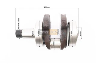 Коленвал D-38mm +подшипники