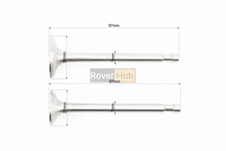 Клапан впускний (h-97; D-32; d-7), випускний (h-97; D-27; d-7) к-кт 2шт R175A/R180NM