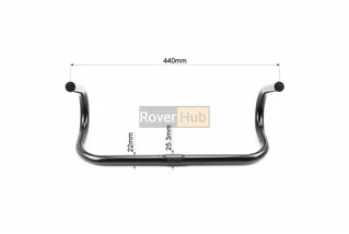 Кермо ROAD 25,4x440мм, чорний FF-D1