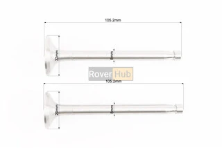 Клапан впускной (h-105; D-32; d-8), выпускной (h-105; D-29; d-8) к-кт 2шт R175A/R180NM