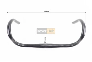 Кермо ROAD 31,8x440мм, алюмінієве, чорне YL-350