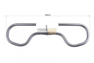 Кермо TREKKING 25,4x585мм, алюмінієве, чорне AL-069