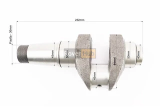 Колінвал R180NM з канавкою під ст. кільце