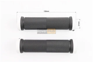 Ручки керма 130мм з затискачем Lock-On з двох сторін, чорно-білі FL-426