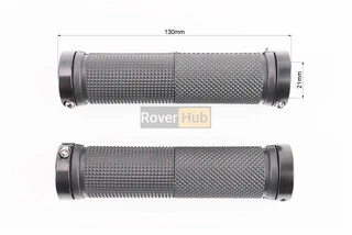 Ручки керма 130мм з затискачем Lock-On з двох сторін, чорні FL-426