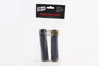 Ручки руля 130мм с зажимом Lock-On с двух сторон, экокожа, чёрные PU-192A