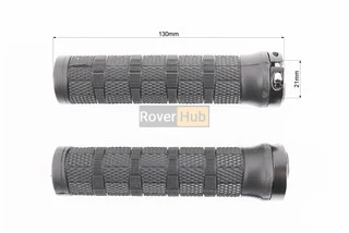 Ручки руля 130мм с зажимом Lock-On, чёрные