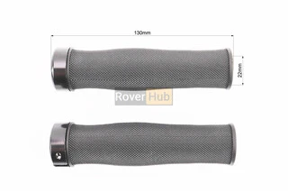 Ручки керма 130мм з затискачем Lock-On, чорні TPE-187A