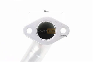 Коліно (труба) глушника 2х3отв.