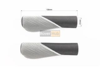 Ручки руля 135мм, эргономичные, чёрно-серые CR-G303