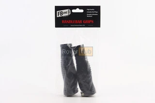 Ручки руля 140мм с зажимом Lock-On с двух сторон, эргономичные, чёрные TPR-081