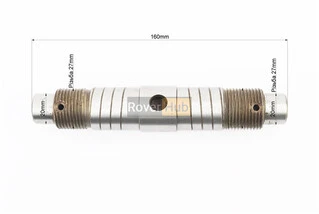 Вал КПП диференціала L-160mm, М27 + гайки-2шт, ZUBR Z-250