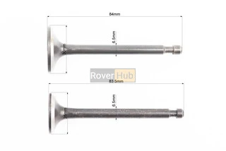 Клапан впускний (h-84; D-30; d-6,5), випускний (h-83,5; D-26; d-6,5) к-кт 2шт 173F/177F