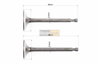 Клапан впускний (h-86; D-35; d-6,5), випускний (h-85; D-31; d-6,5) к-кт 2шт 182F/188F