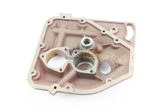 Кришка блоку двигуна права (з боку заводного важеля), коротка, 7відп., чавун R175A/R180NM, НЕ ЗАГЛУШЕНИЙ ОЛІЙНИЙ КАНАЛ, (можливий