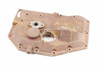 Кришка блока двигуна права (з боку заводного важеля), довга, 12отв., чавун R180NM, НЕ ЗАГЛУШЕНИЙ ОЛІЙНИЙ КАНАЛ