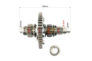 Диференціал у зборі Z-47, Z-15x16, Z-11, Z-18 JR-Q12E (120-1), із блокуванням (можливий наліт)
