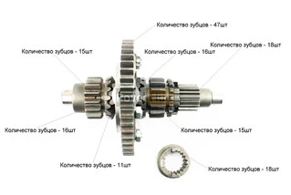 Диференціал у зборі Z-47, Z-15x16, Z-11, Z-18 JR-Q12E (120-1), із блокуванням (можливий наліт)