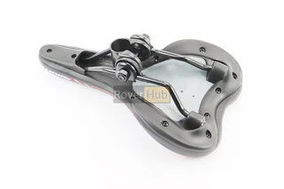 Сидіння MTB 265x155мм, чорно-червоне AVY-6628