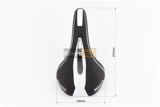 Сидіння MTB 270x140мм, чорно-біле YF-1018