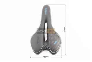 Сиденье MTB 270x160мм, чёрно-бело-синее "GEL"