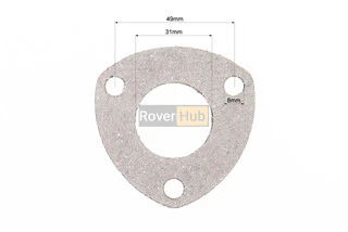 Прокладка глушника R175A/R180NM 3отв., коліно-глушник