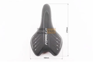 Сидіння MTB 270x160мм, чорно-біле CRO-2503