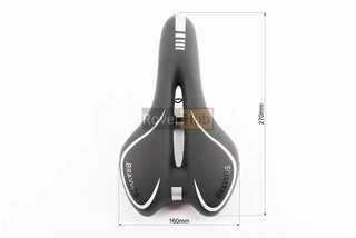 Сидіння MTB 270x160мм, чорно-біле YF-1034