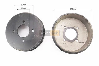 Гальмівний барабан D-170mm, 4отв.x92mm к-кт 2шт
