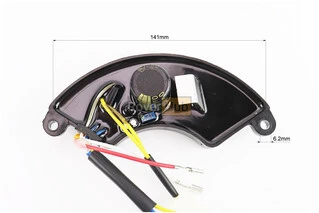 Реле напряжения AVR трехфазное 4-6кВт (корпус - сегмент, пластик, контакты - 2 "мама"+ 2 "папа" + 4 "папа", 250V, 470&micro;F)