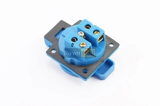 Розетка з кришкою 16A, 250V 2-3,5 кВт, синя